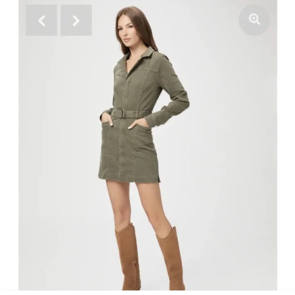 Paige Anessa long sleeve denim dress